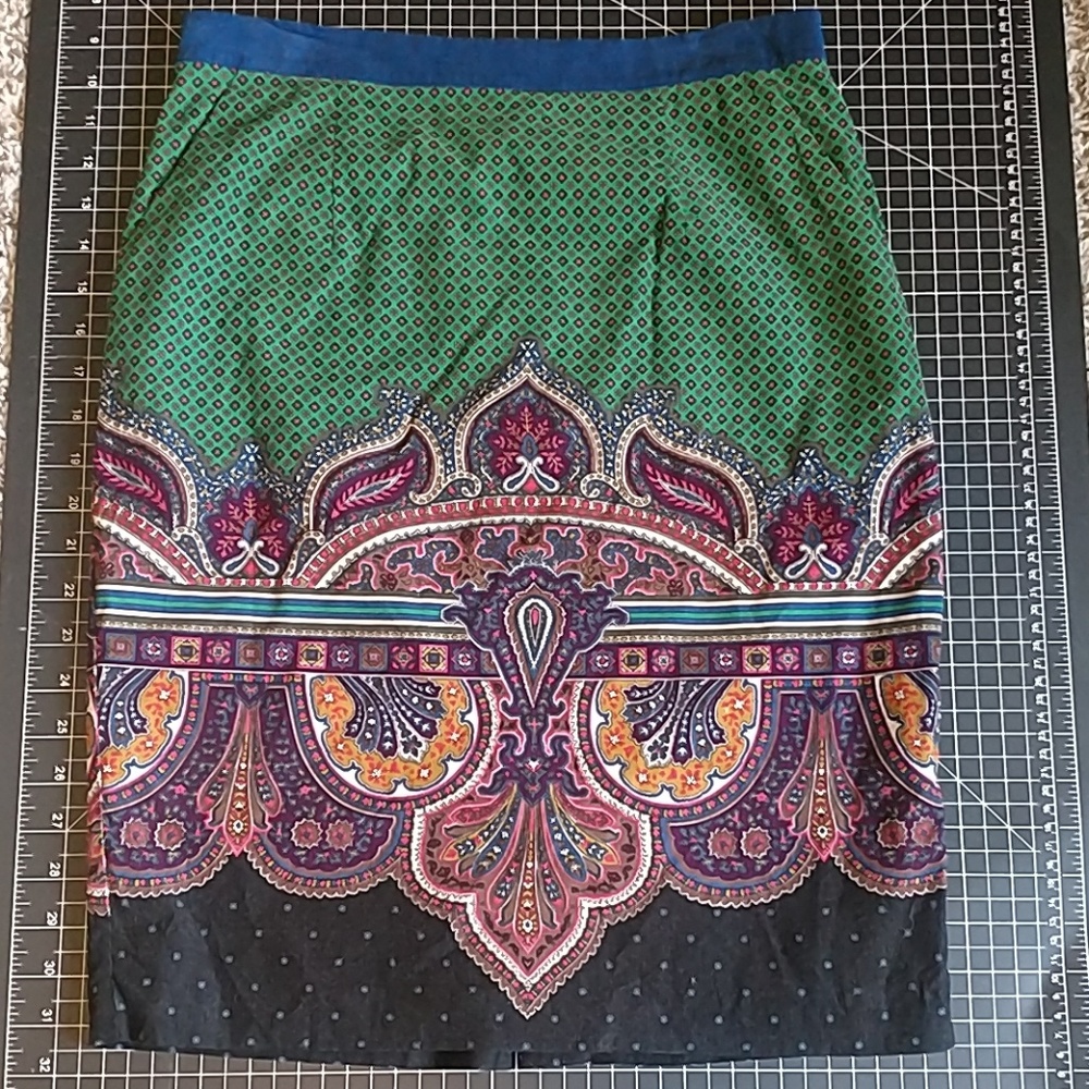 Anthropologie bohemian pencil skirt
